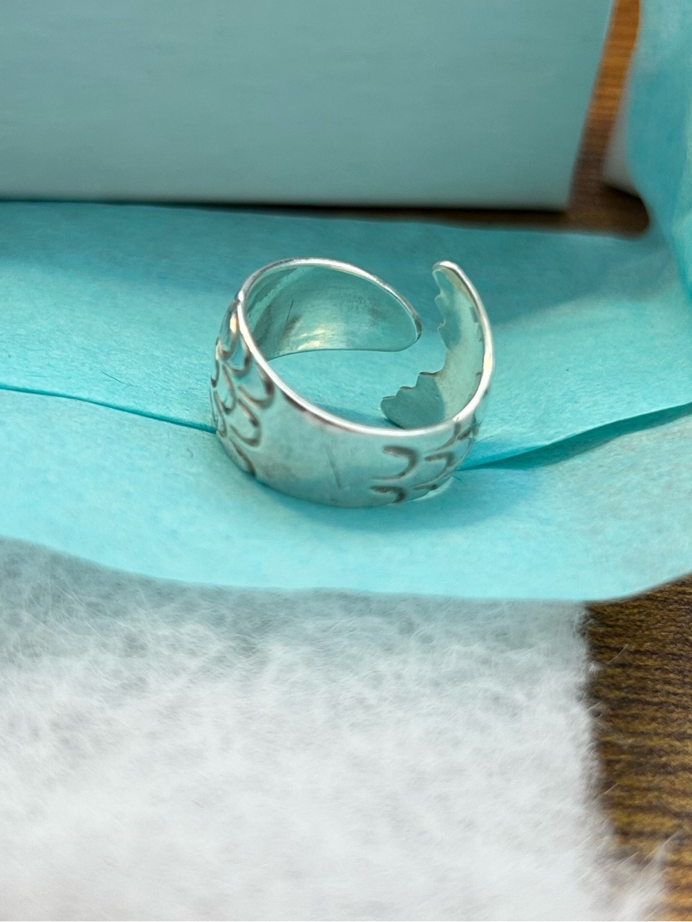 Oceana Cape Cod Sterling Silver Fish Ring with brass eye by East Wind Silver Co - Picture 8 of 10